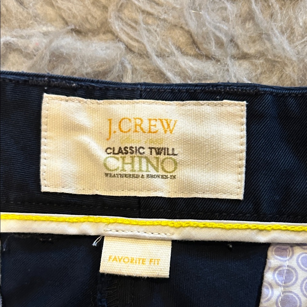 J. Crew Classic Twill Chino Favorite Fit Women’s Navy Blue Cropped Cotton‎ Pants - Picture 3 of 6